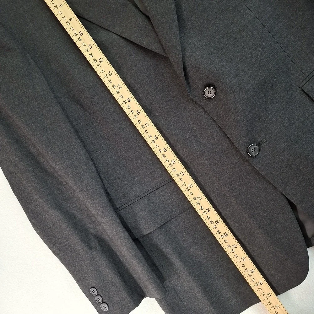 Brooks Brothers 1818 Blazer 40R SAMPLE Wool‎ Lycra Blend Gray Sharkskin